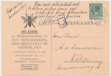 Briefkaart Wageningen 1927 - Bijenteelt - Bijenhuis