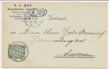 Firma briefkaart IJmuiden 1909 Aardappelen - Groenten - Vruchten