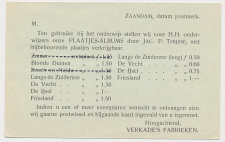 Firma briefkaart Zaandam 1920 - Verkade - Plaatjesalbums