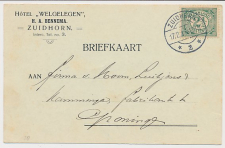 Firma briefkaart Zuidhorn 1914 - Hotel Welgelegen