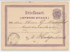 Briefkaart G. 2 s Gravenhage - s Hertogenbosch 1877