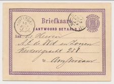 Briefkaart G. 2 Utrecht - Amsterdam 1877