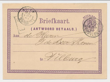 Briefkaart G. 2 V-krt. Amsterdam - Tilburg 1878