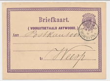 Briefkaart G. 2 A-krt. Rotterdam - Weesp 1876