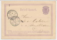 Briefkaart G. 4 Deventer - Amsterdam 1874