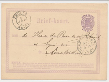 Briefkaart G. 4 Zwolle - Amsterdam 1874