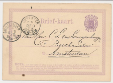 Briefkaart G. 4 Deventer - Amsterdam 1873