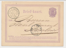 Briefkaart G. 4 Zaltbommel - Haarlem 1873