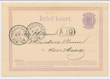 Briefkaart G. 4 Rotterdam - s Gravenhage 1874