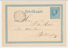 Briefkaart G. 5 Dun papier - Zaltbommel - Belgie 1874