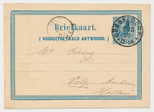 Briefkaart G. 9 A-krt. Dusseldorf Duitsland - Velp 1882