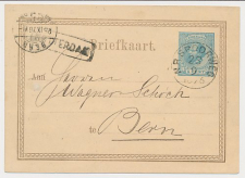 Briefkaart G. 11 Rotterdam - NR Spoorweg - Zwitserland 1876 