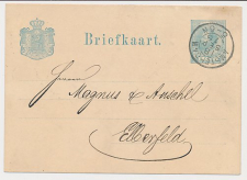 Briefkaart G. 16 Amsterdam - Elberfeld Duitsland 1878