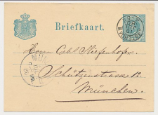 Briefkaart G. 16 Amsterdam - Munchen Duitsland 1880