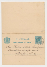 Briefkaart G. 20 Steenwijk - Berlijn Duitsland 1889