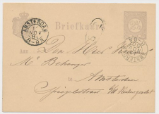 Briefkaart G. 21 Locaal te Amsterdam 1880