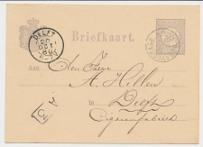 Briefkaart G. 22 s Gravenhage - Delft 1880