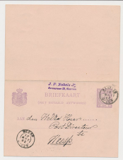 Briefkaart G. 24 Haarlem - Weesp 1892