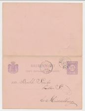 Briefkaart G. 24 Haarlem - Middelburg 1888