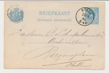 Briefkaart G. 26 A-krt. Stade Duitland - Bergen op Zoom 1886