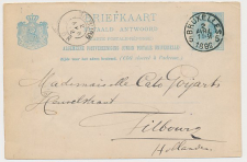 Briefkaart G. 28 A-krt. Brussel Belgie - Tilburg 1892