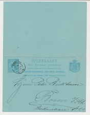 Briefkaart G. 30 Venlo - Bonn Duitsland 1894