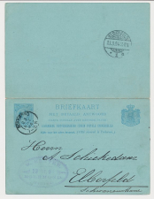 Briefkaart G. 30 Roermond - Elberfeld Duitsland 1894