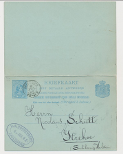 Briefkaart G. 30 Apeldoorn - Itzehoe Duitsland 1892