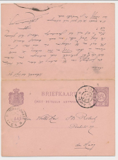 Briefkaart G. 35 Utrecht - s Gravenhage 1895 v.v. 