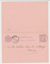 Briefkaart G. 35 Amsterdam - Weesp 1894