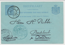 Briefkaart G. 36 Leiden - Duitsland 1896 - Etnograpisch Museum