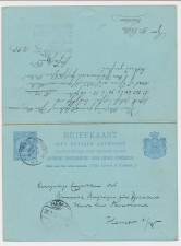 Briefkaart G. 37 Ommelanderwijk - Hemer Duitsland 1898 v.v.