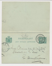 Briefkaart G. 52 IJsselstein - Amsterdam 1901