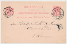 Briefkaart G. 53 a s Gravenhage -Batavia Nederlandsch Indie 1899