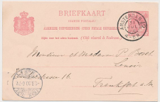 Briefkaart G. 53 Amsterdam - Frankfurt Duitsland 1900