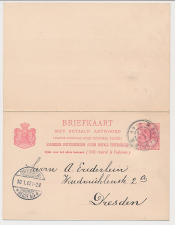 Briefkaart G. 54 a Rotterdam - Dresden Duitsland 1902