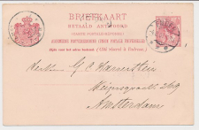 Briefkaart G. 54 a A-krt. Emden Duitsland - Amsterdam 1901