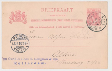 Briefkaart G. 57 a Rotterdam - Altona Duitsland 1901