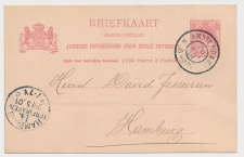 Briefkaart G. 57 a Amsterdam - Hamburg Duitsland 1901