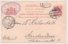 Briefkaart G. 58 b A-krt. Leipzig Duitsland - Amsterdam 1904