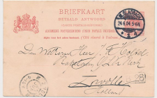 Briefkaart G. 58 b A-krt. M. Gladbach Duitsland - Zwolle 1904