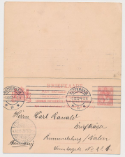 Briefkaart G. 58 b Rotterdam - Berlijn Duitsland 1907