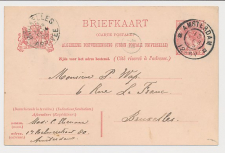 Briefkaart G. 61 Amsterdam - Brussel Belgie 1905 