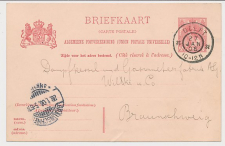 Briefkaart G. 65 Delft - Braunschweig Duitsland 1906