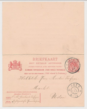 Briefkaart G. 66 Raamsdonksveer - Uden 1906 ( kaart buitenland )