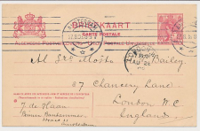 Briefkaart G. 76 Amsterdam - Londen GB / UK 1908