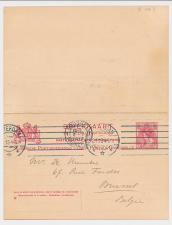 Briefkaart G. 77 z-1 Rotterdam - Brussel Belgie 1913