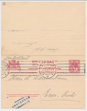 Briefkaart G. 77 z-2 Amsterdam - Essen Duitsland 1909 v.v.