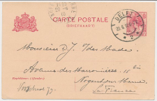 Briefkaart G. 82 II Delft - Nogent sur Marne Frankrijk 1910