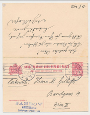 Briefkaart G. 83 II Amsterdam - Wenen Oostenrijk 1911 v.v.